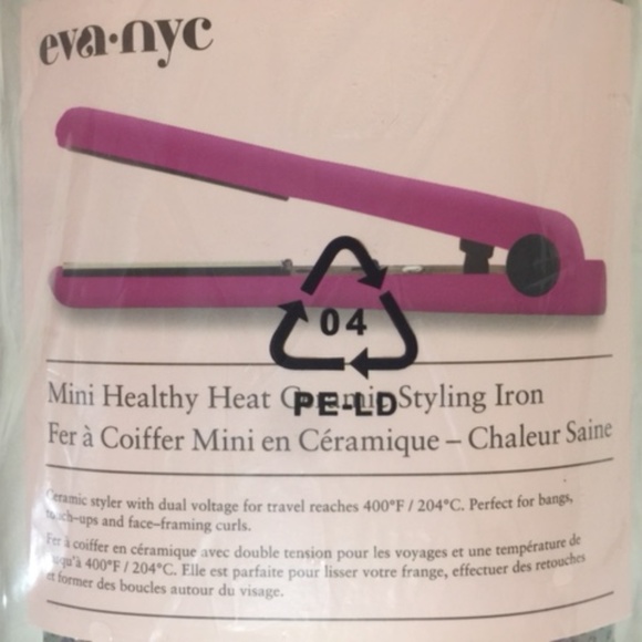 eva-nyc Mini Healthy Heat Ceramic Styling Flatiron - Picture 2 of 3